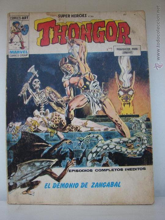 C&oacute;mics: THONGOR. EDICIONES VERTICE N. 9 EL DEMONIO DE ZANGABAL - Foto 1
