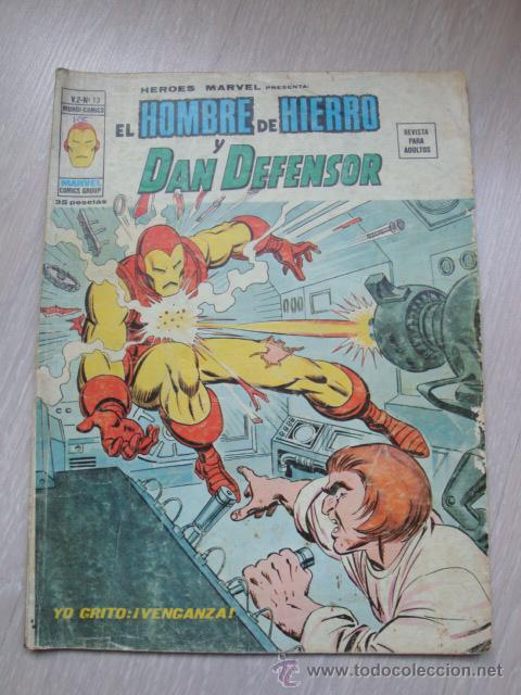 C&oacute;mics: HEROES MARVEL VERTICE VOL. 2 N&ordm; 13 EL HOMBRE DE HIERRO Y DAN DEFENSOR - Foto 1