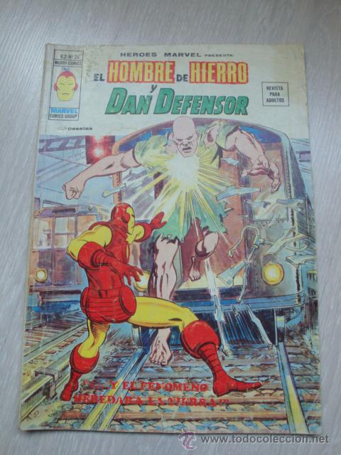 C&oacute;mics: HEROES MARVEL EL HOMBRE DE HIERRO Y DAN DEFENSOR V.2 N&ordm; 26 - Foto 1