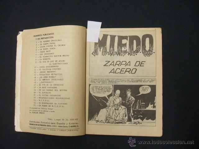 C&oacute;mics: ZARPA DE ACERO - N&ordm; 23 - MIEDO - VERTICE - GRAPA - - Foto 4