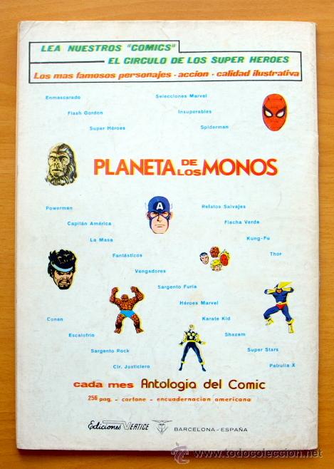 C&oacute;mics: El planeta de los monos n&ordm; 19 - Ediciones V&eacute;rtice 1974 - Foto 2
