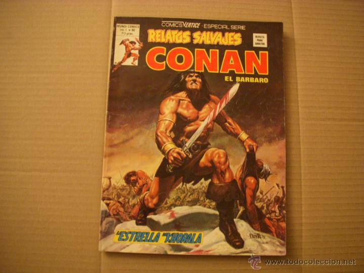C&oacute;mics: RELATOS SALVAJES N&ordm; 80, CON CONAN, EDITORIAL V&Eacute;RTICE - Foto 1
