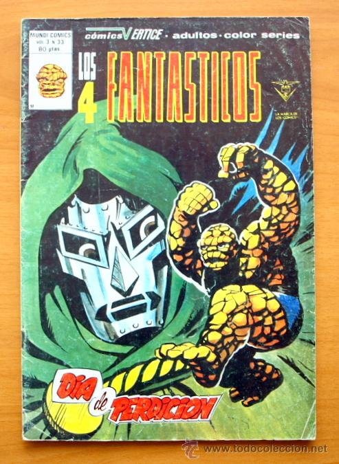 C&oacute;mics: Los 4 fant&aacute;sticos, n&ordm; 33 - Ediciones V&eacute;rtice 1978 - V.3 - Foto 1