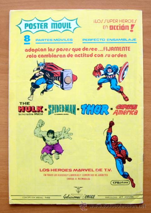 C&oacute;mics: Los 4 fant&aacute;sticos, n&ordm; 33 - Ediciones V&eacute;rtice 1978 - V.3 - Foto 2