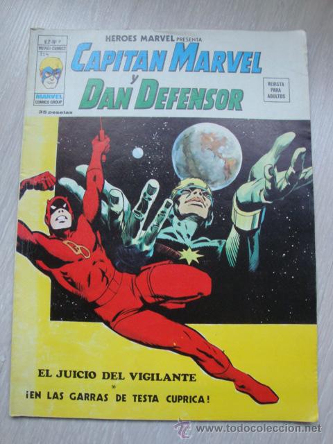 C&oacute;mics: HEROES MARVEL CAPITAN MARVEL Y DAN DEFENSOR V.2 N&ordm; 9 - Foto 1