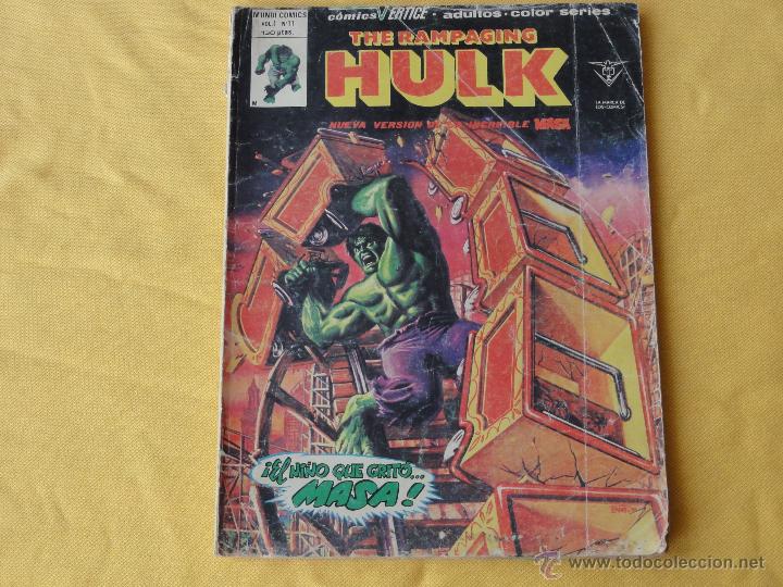 C&oacute;mics: THE RAMPAGING HULK. VOL. 1 N&ordm; 11. VERTICE. - Foto 1