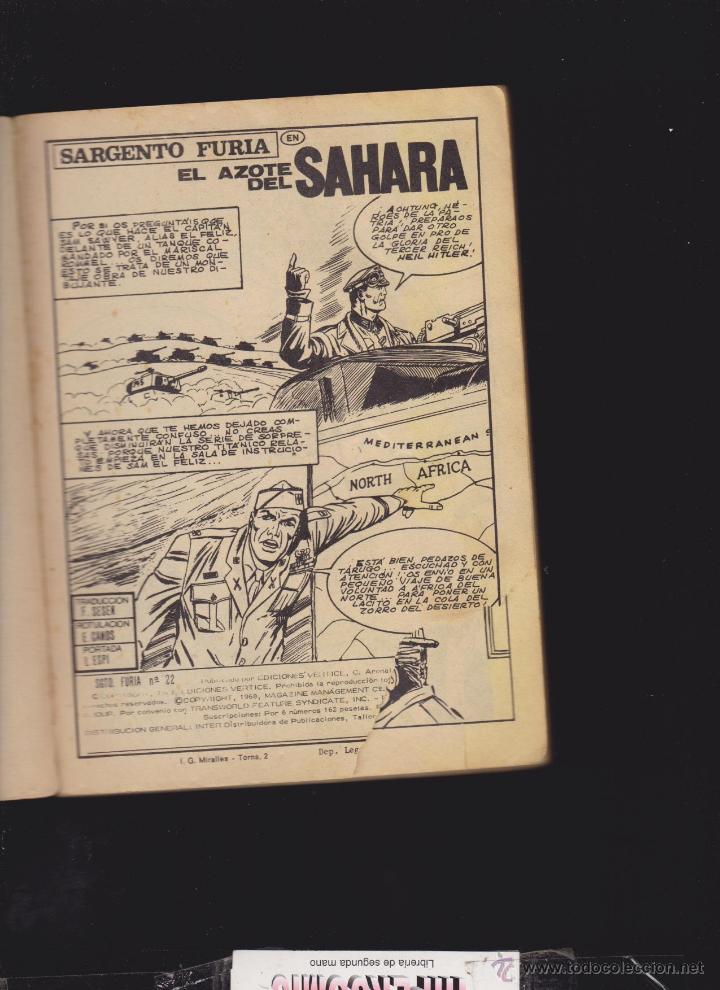 C&oacute;mics: SARGENTO FURIA VOL 1 N&ordm; 22 VERTICE -TACO - Foto 5