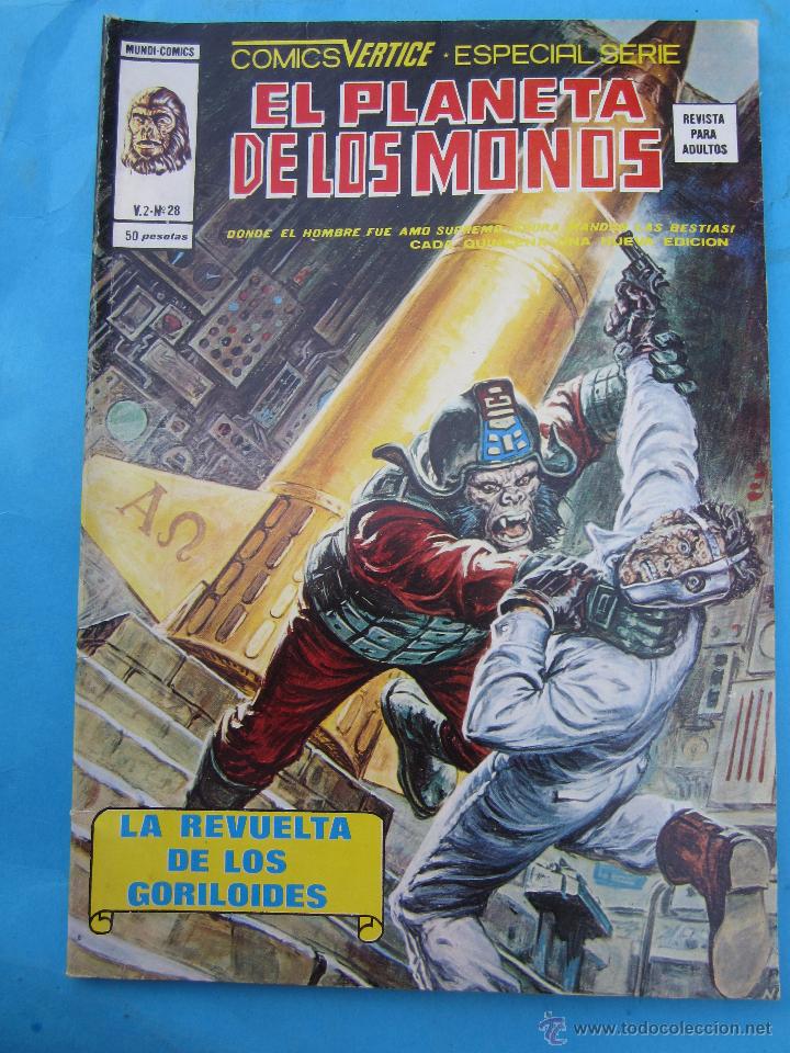 C&oacute;mics: EL PLANETA DE LOS SIMIOS-V.2-N.28-1979-EDICIONES VERTICE - Foto 1