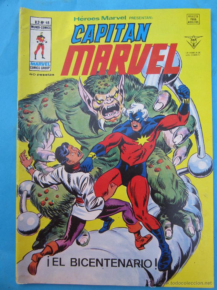 C&oacute;mics: capitan marvel , vol.2 numero 48 editorial vertice 1979 - Foto 1