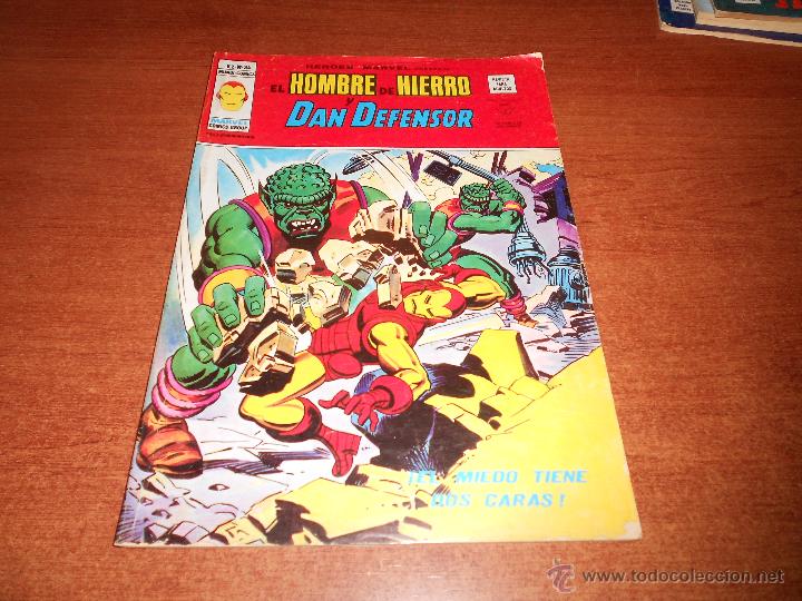 C&oacute;mics: EL HOMBRE DE HIERRO Y DAN DEFENSOR V.2 N&ordm; 34 ED. V&Eacute;RTICE - Foto 1