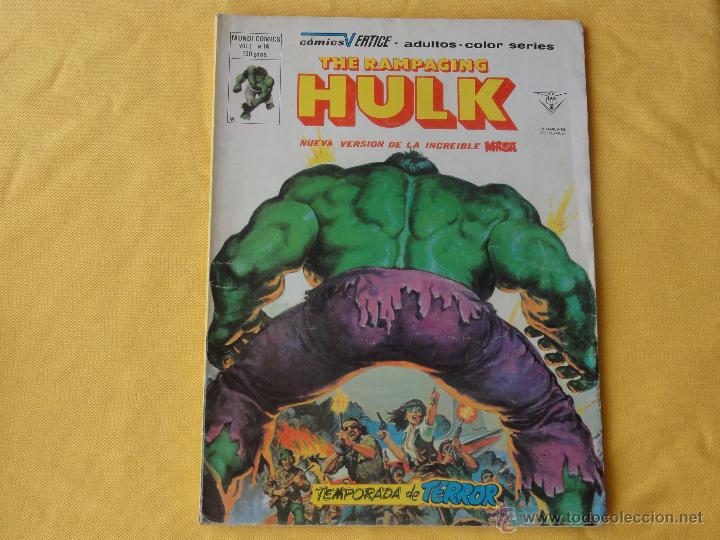 C&oacute;mics: THE RAMPAGING HULK. VOL. 1 N&ordm; 14. VERTICE. - Foto 1