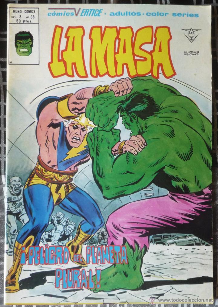 C&oacute;mics: LA MASA V.3 - N&ordm; 38. EN EXCELENTE ESTADO - Foto 1