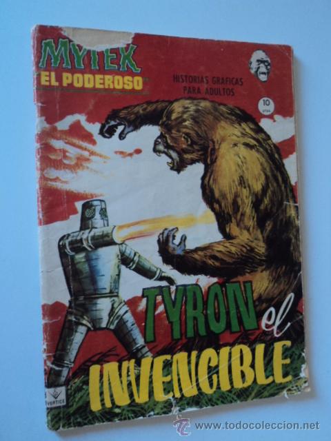 C&oacute;mics: COMIC EDICIONES VERTICE LIBRETA Mytek el Poderoso. TYRON INVENCIBLE N&ordm; 11. 1965. 10 PTS. R.100 - Foto 1