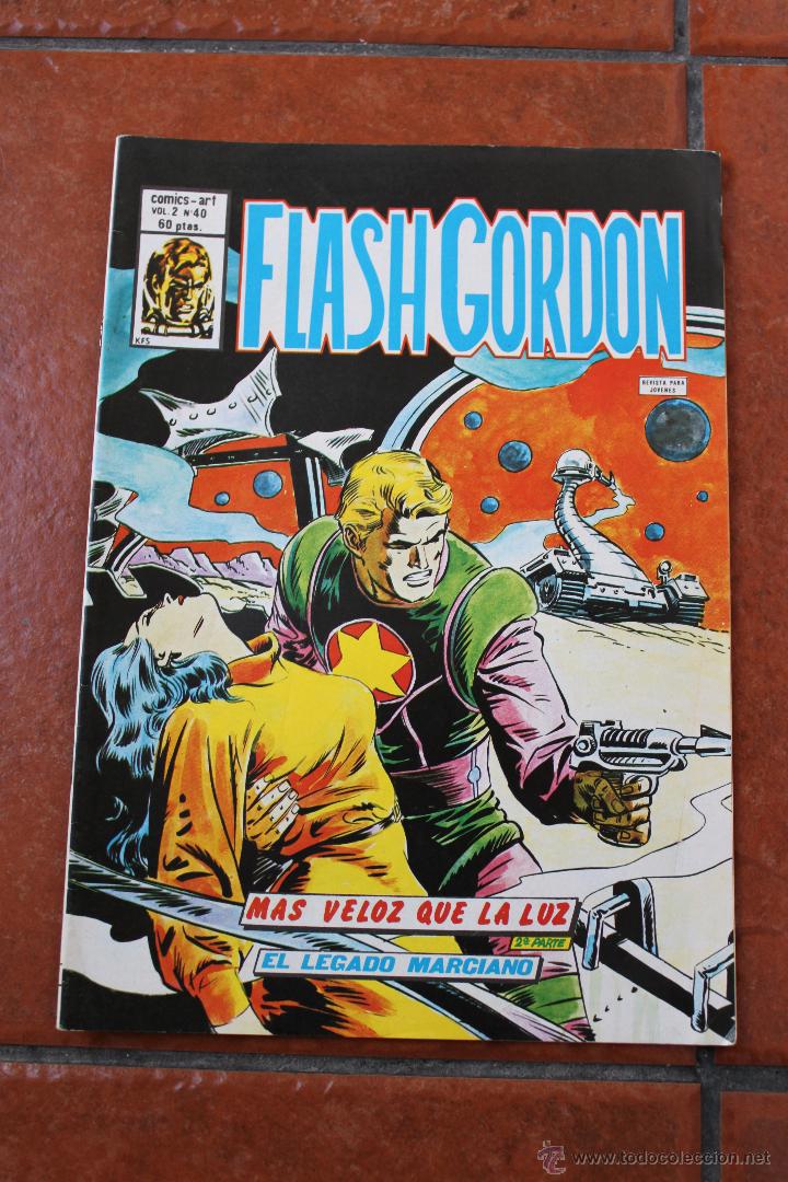 C&oacute;mics: FLASH GORDON V-2 N&ordm; 40: MAS VELOZ QUE LA LUZ - Foto 1