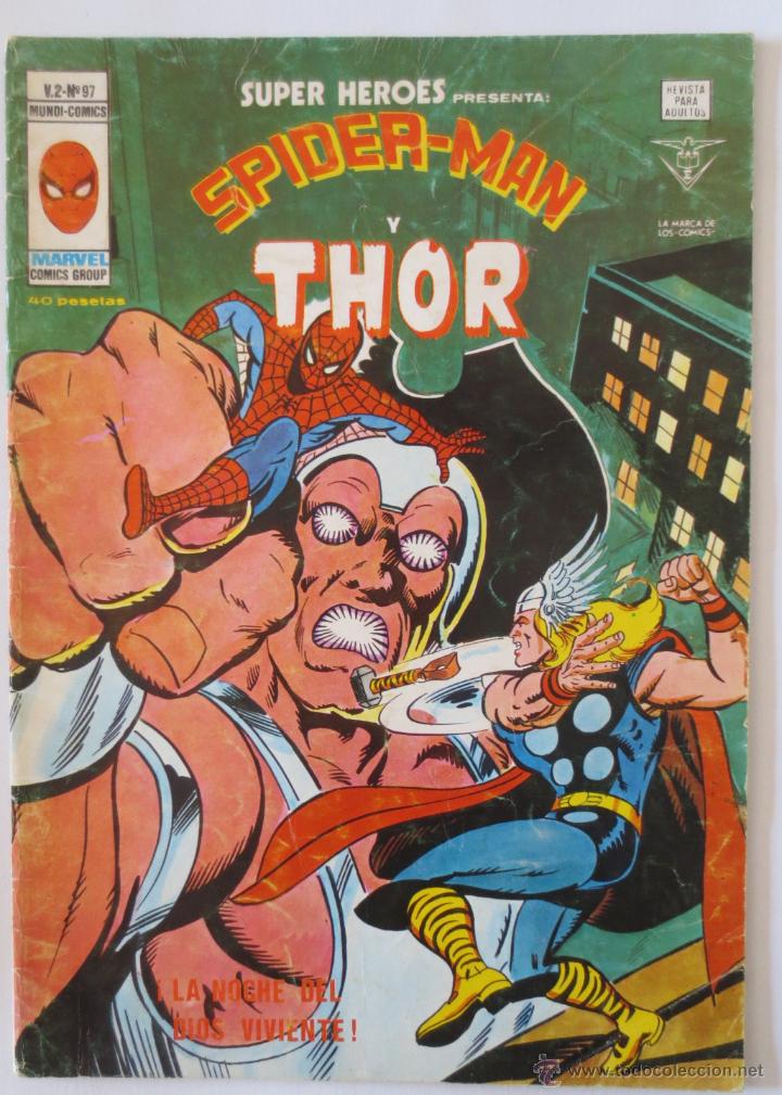 C&oacute;mics: SPIDERMAN Y THOR VOL 2 N&ordm; 97 VERTICE - Foto 1