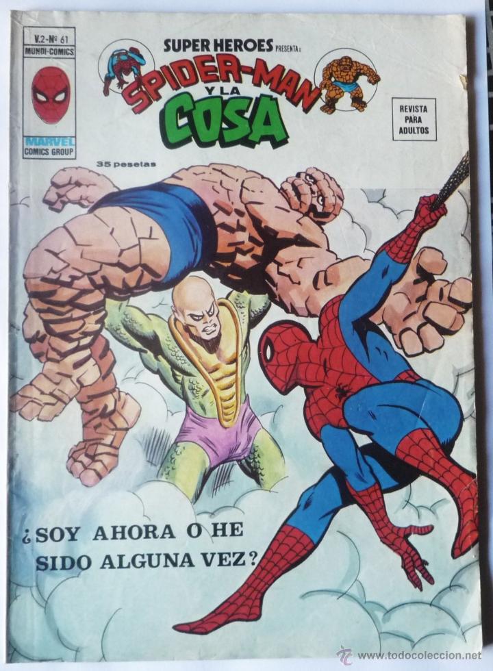 C&oacute;mics: SUPER HEROES V.2 N&ordm; 61 SPIDERMAN Y LA COSA - Foto 1