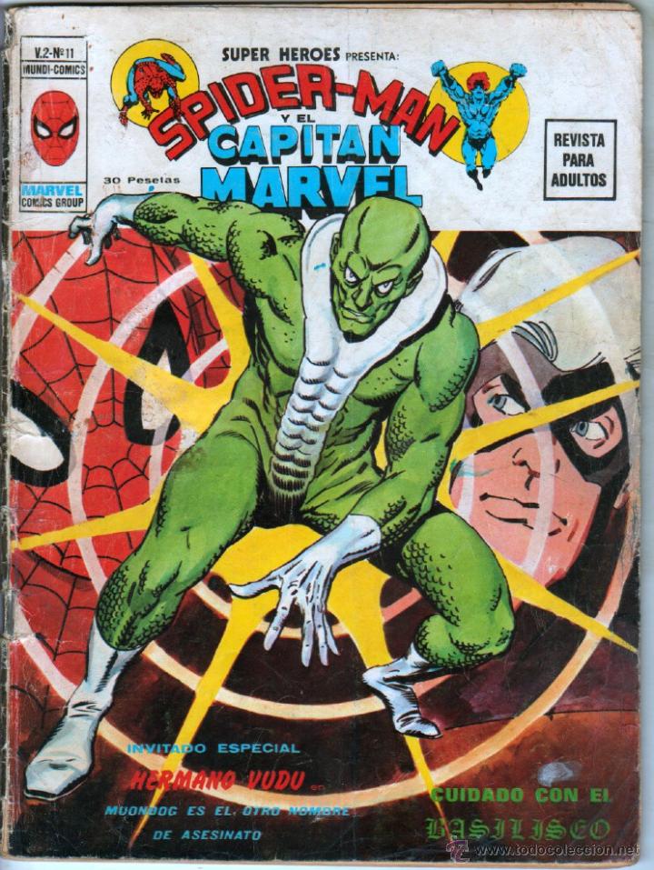 C&oacute;mics: SUPER HEROES V 2 N&ordm; 11 - SPIDER MAN Y EL CAPITAN MARVEL - Foto 1