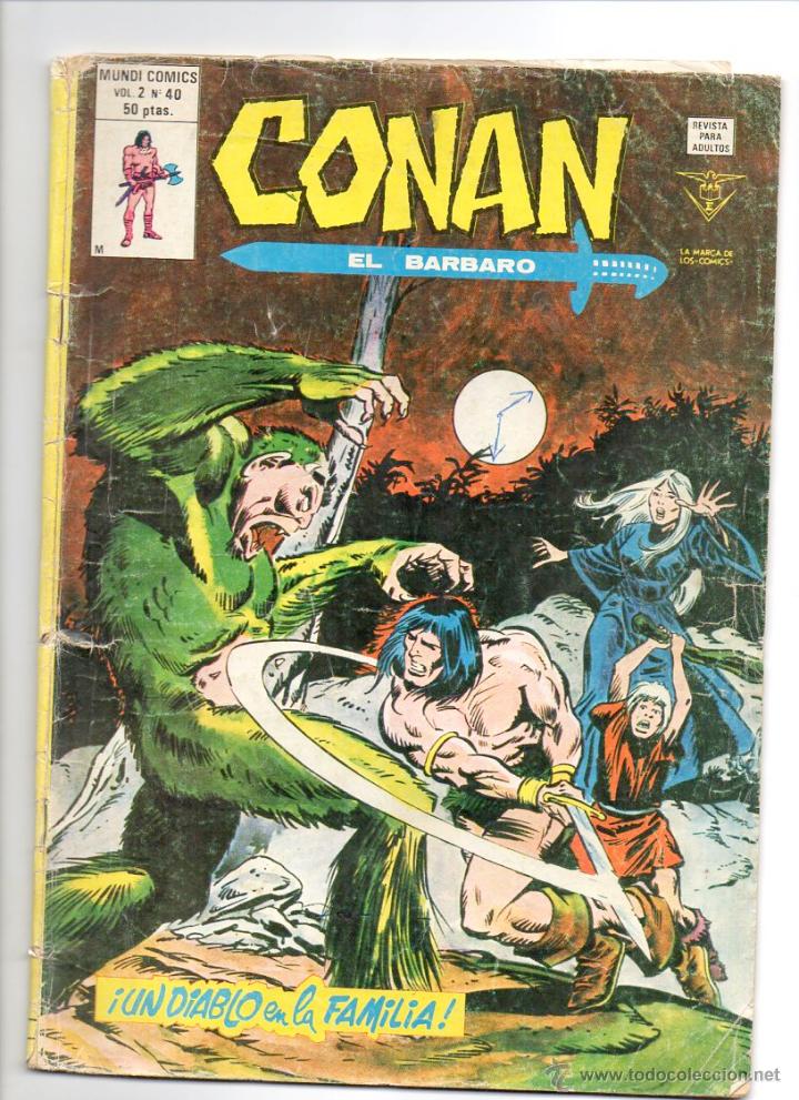 C&oacute;mics: CONAN EL BARBARO N&ordm; 40 VOL. 2 ** MUNDI COMICS ** VERTICE - Foto 1