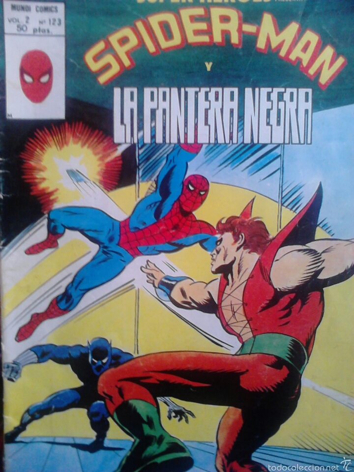 C&oacute;mics: Spiderman y Pantera Negra volumen 2 n&uacute;mero 123 - Foto 1