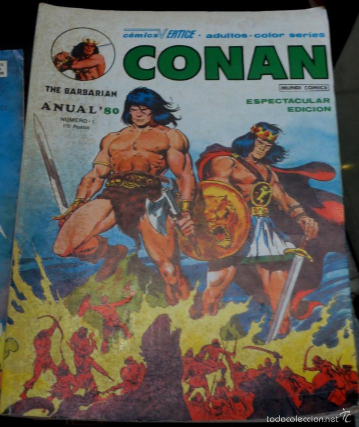 C&oacute;mics: CONAN THE BARBARIAN ANUAL80 EDICIONES V&Eacute;RTICE A&Ntilde;O 1979 - Foto 1