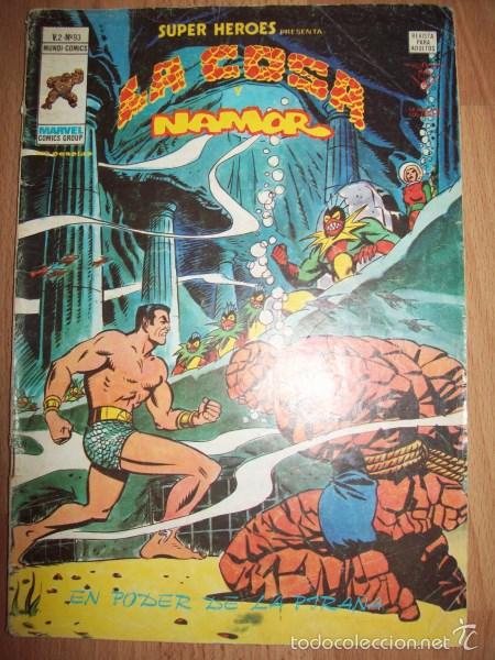C&oacute;mics: LA COSA y Namor. VOL. 2 ; N&ordm; 93 : En poder de la Pira&ntilde;a. [SUPER H&Eacute;ROES] - Foto 1