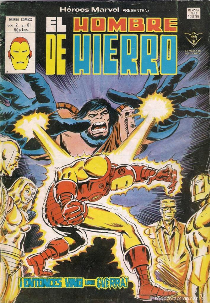 C&oacute;mics: H&eacute;roes M&aacute;rvel. Volumen 2. n&ordm; 61. El Hombre de Hierro y Dan Defensor. - Foto 1