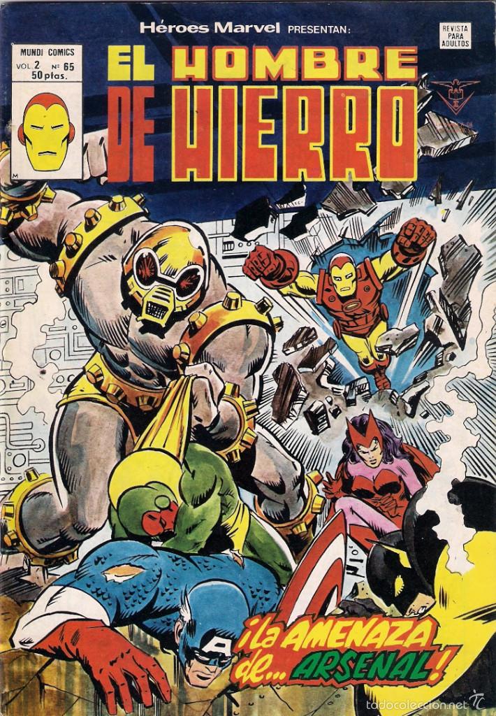 C&oacute;mics: H&eacute;roes M&aacute;rvel. Volumen 2. n&ordm; 65. El Hombre de Hierro y Dan Defensor. - Foto 1
