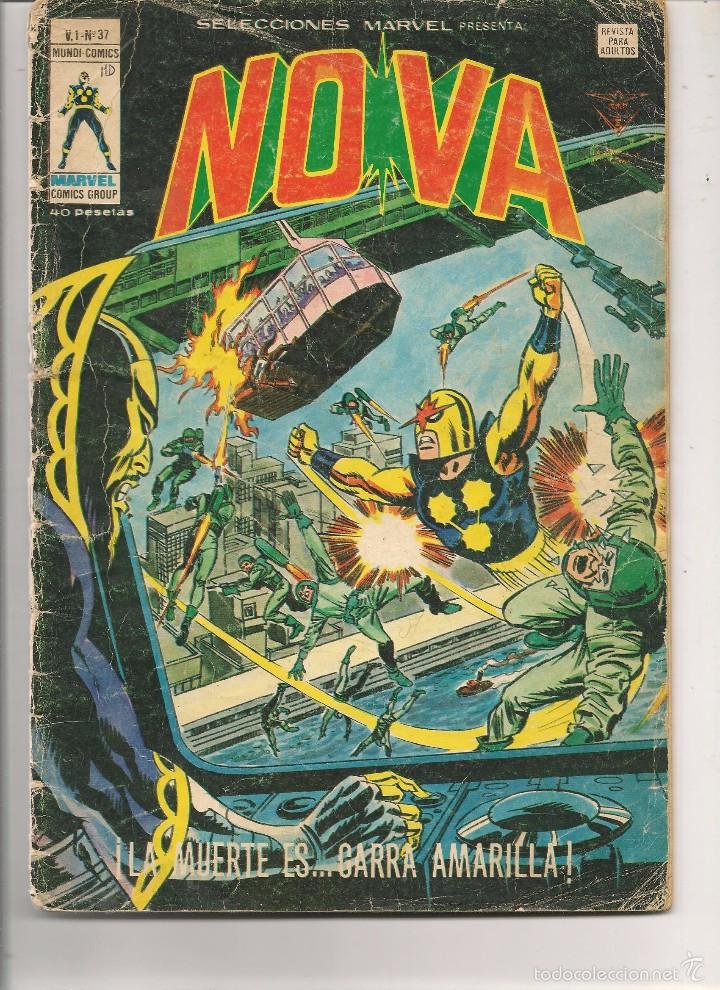 C&oacute;mics: SELECCIONES MARVEL, PRESENTA: NOVA. V. 1 N&ordm; 37. MUNDI COMIC. (C/A11) - Foto 1