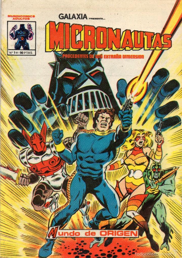 C&oacute;mics: COMIC VERTICE - MUNDI COMICS 1981 MICRONAUTAS N&ordm; 1 (PLASTIFICADO) - Foto 1
