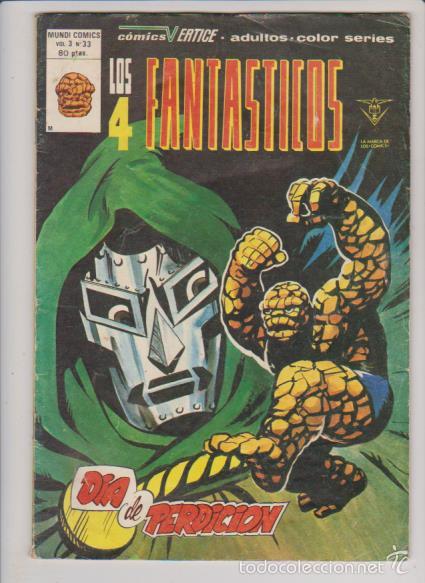 C&oacute;mics: LOS 4 FANTASTICOS - VOL. 3 N&ordm; 33 - EDICIONES V&Eacute;RTICE - Foto 1