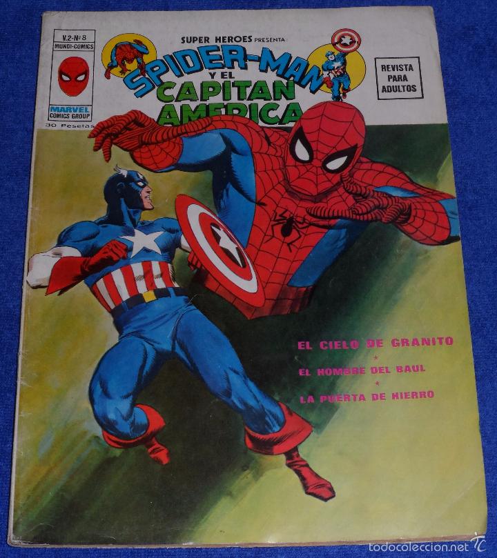 C&oacute;mics: Spiderman y el Capit&aacute;n Am&eacute;rica - Vol.2 N&ordm; 8 - Vertice - Foto 1