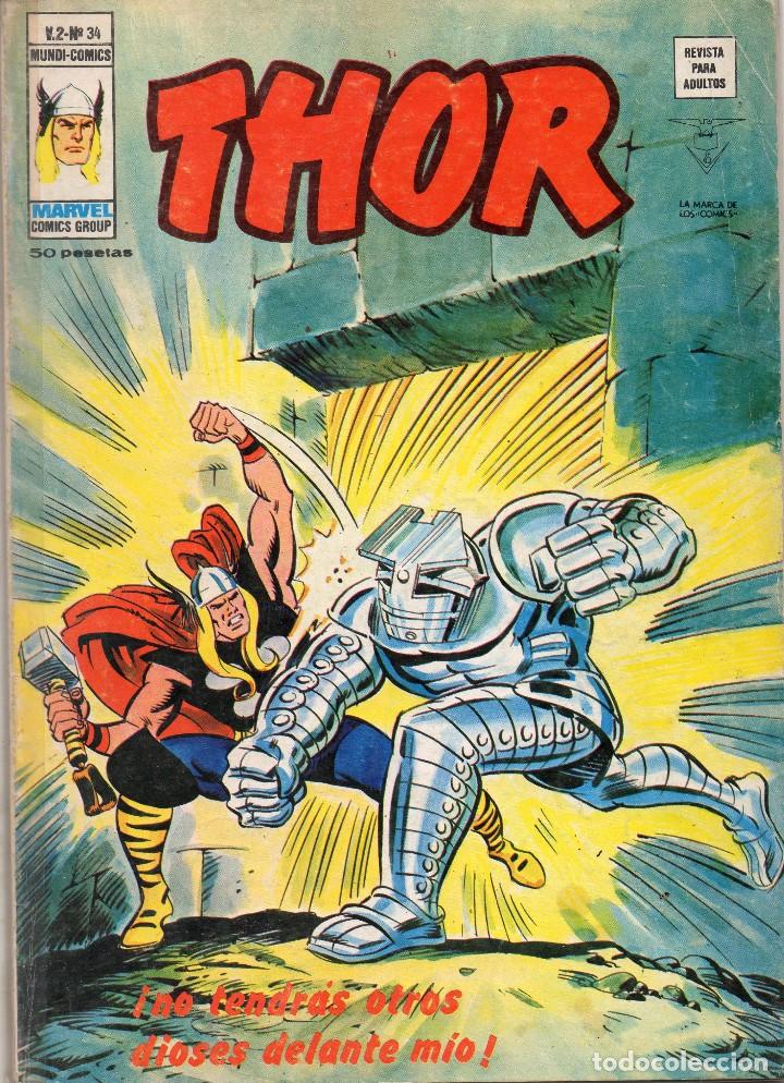 C&oacute;mics: COMIC VERTICE 1977 THOR VOL2 N&ordm; 34 (BUEN ESTADO) - Foto 1
