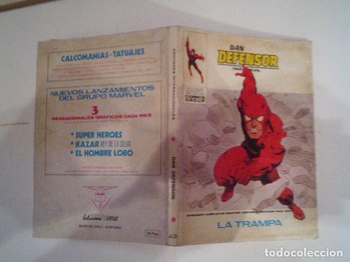 C&oacute;mics: DAN DEFENSOR - VOLUMEN 1 - NUMERO 43 - VERTICE - BUEN ESTADO - CJ 88 - Foto 4