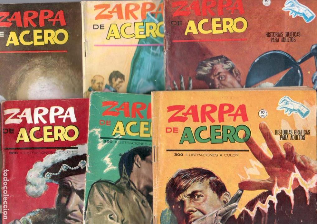 Cómics: LOTE ZARPA DE ACERO GRAPA ORIGINAL - NºS - 8,9,12,14,17,19 J. BLASCO DIBUJOS - EDI. VÉRTICE 1964-65 - Foto 1 - 63419372