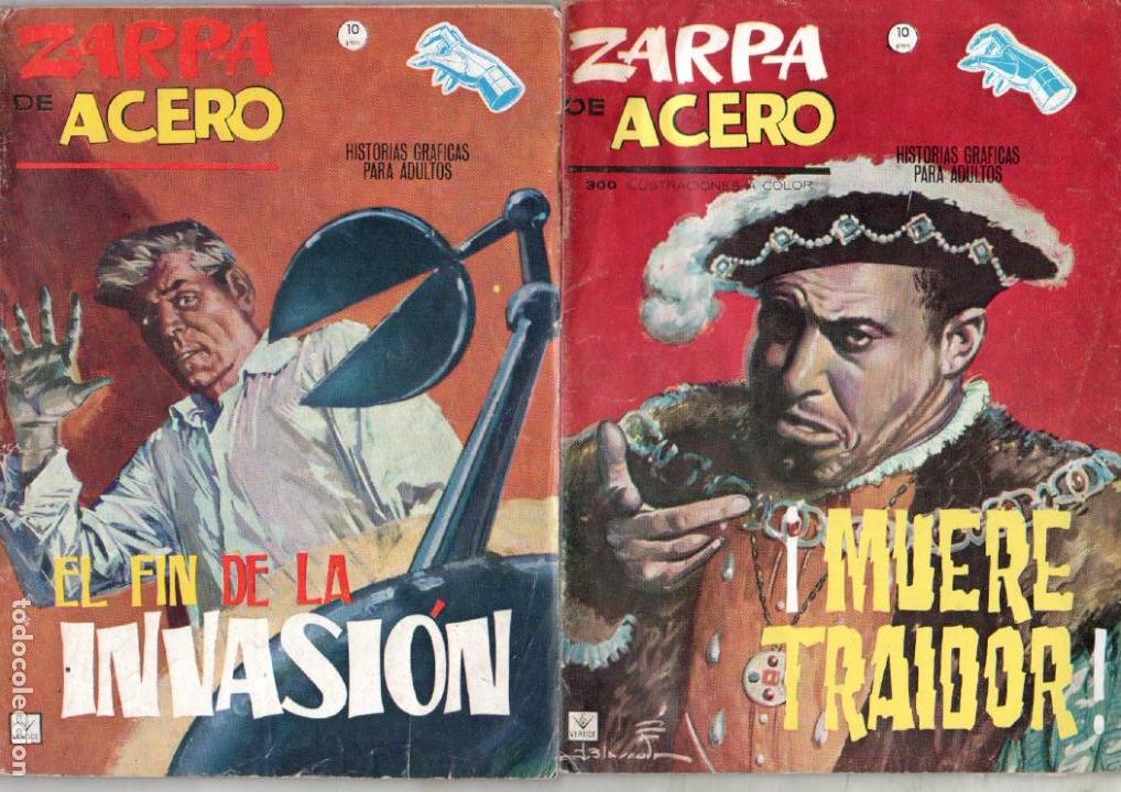 Cómics: LOTE ZARPA DE ACERO GRAPA ORIGINAL - NºS - 8,9,12,14,17,19 J. BLASCO DIBUJOS - EDI. VÉRTICE 1964-65 - Foto 3 - 63419372