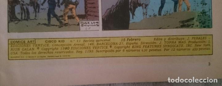 C&oacute;mics: Cisco Kid n&ordm; 13. Ediciones V&eacute;rtice, 1980. - Foto 3