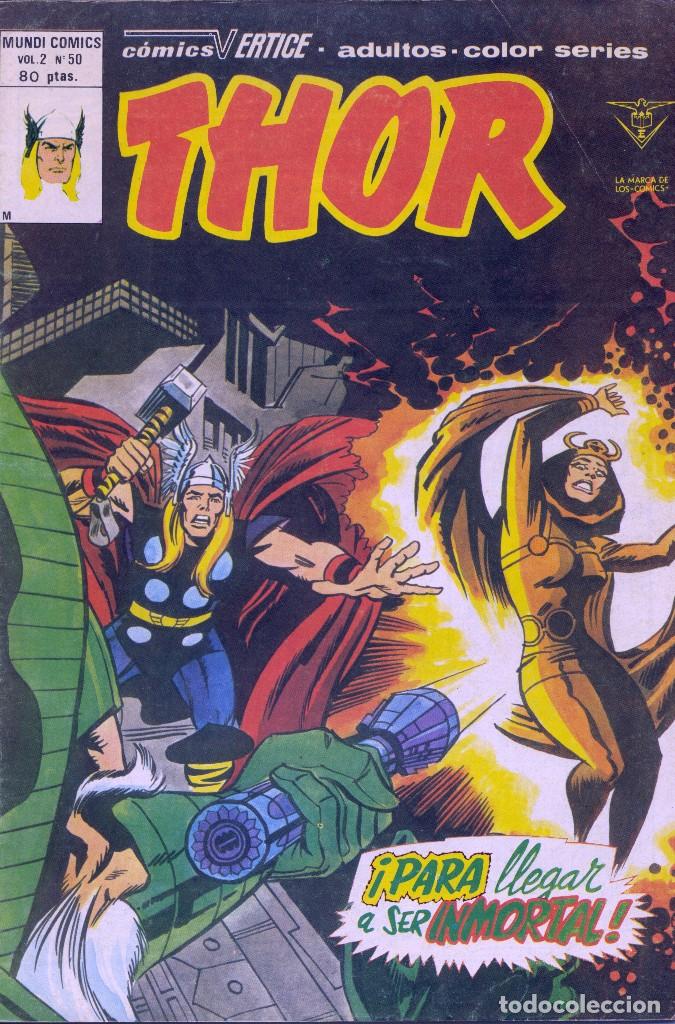 C&oacute;mics: Thor n&ordm;50. Vol 2. Editorial V&eacute;rtice. Stan Lee y Jack Kirby - Foto 1