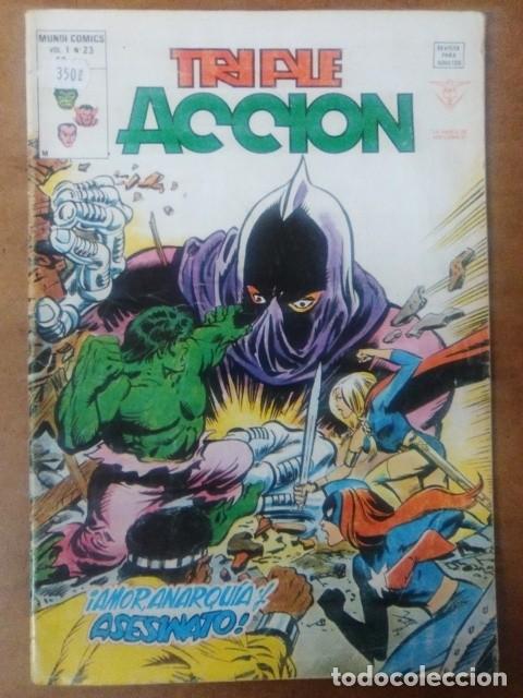 C&oacute;mics: TRIPLE ACCION VOL. 1 N&ordm; 23 - VERTICE - Foto 1