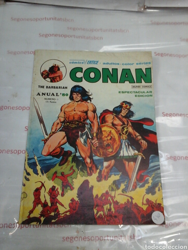 C&oacute;mics: CONAN THE BARBARIAN - N&deg;1 - ANUAL 80 - V&Eacute;RTICE - Foto 1