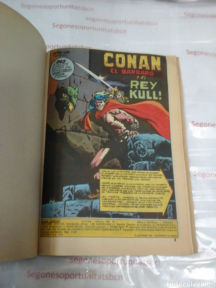 C&oacute;mics: CONAN THE BARBARIAN - N&deg;1 - ANUAL 80 - V&Eacute;RTICE - Foto 3