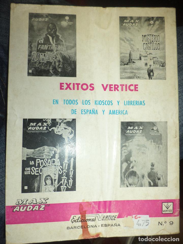 C&oacute;mics: Max Audaz n&ordm; 9.V&eacute;rtice grapa 1965. - Foto 2