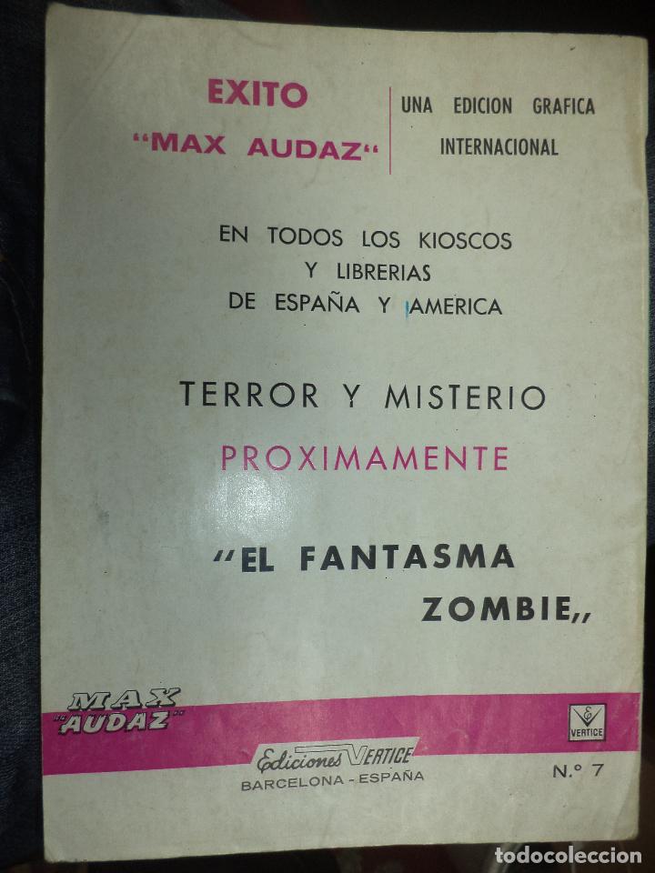 C&oacute;mics: Max Audaz n&ordm; 7.V&eacute;rtice grapa 1965. - Foto 2