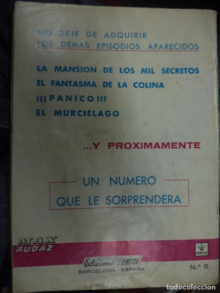 C&oacute;mics: Max Audaz n&ordm;5.V&eacute;rtice grapa 1965. - Foto 2
