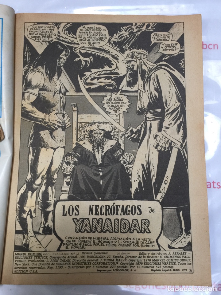 C&oacute;mics: RELATOS SALVAJES-CONAN el barbaro - Foto 3