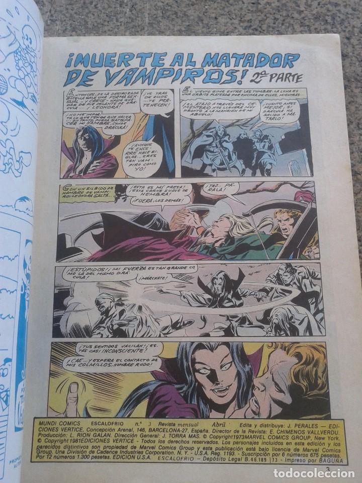 C&oacute;mics: LA TUMBA DE DRACULA -- ESCALOFRIO VOLUMEN 2 -- N&ordm; 3 - VERTICE -- - Foto 2