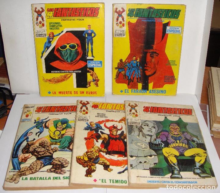 C&oacute;mics: Marvel Comics. Los 4 Fant&aacute;sticos.. N&ordm; 10, 16, 17, 52 y 66 - Foto 1