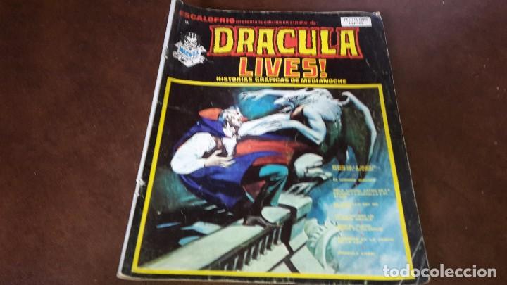 C&oacute;mics: Dracula Lives. n&uacute;mero 31. Escalofrio 1974. VERTICE - Foto 1