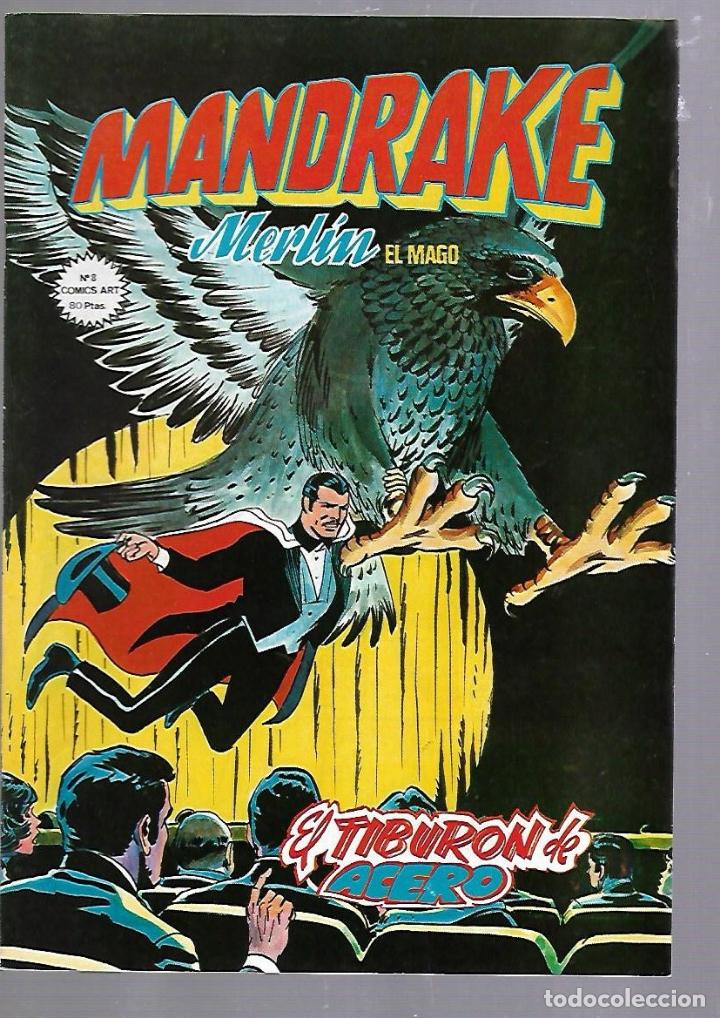 C&oacute;mics: MANDRAKE. MERLIN EL MAGO. N&ordm; 8. EL TIBURON DE ACERO - Foto 1