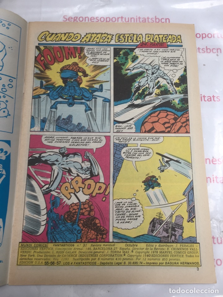 C&oacute;mics: Los 4 fant&aacute;sticos n&uacute;mero 31 vol.3 ediciones VERTICE - Foto 2