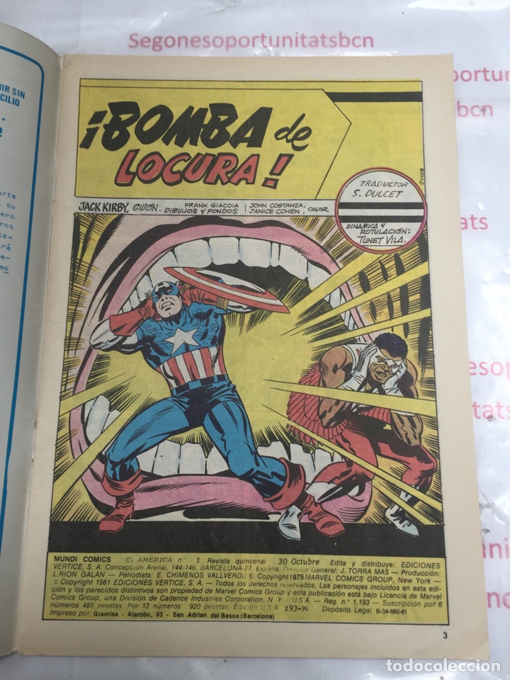 C&oacute;mics: Capitan America n&uacute;mero 81 ediciones Vertice - Foto 2